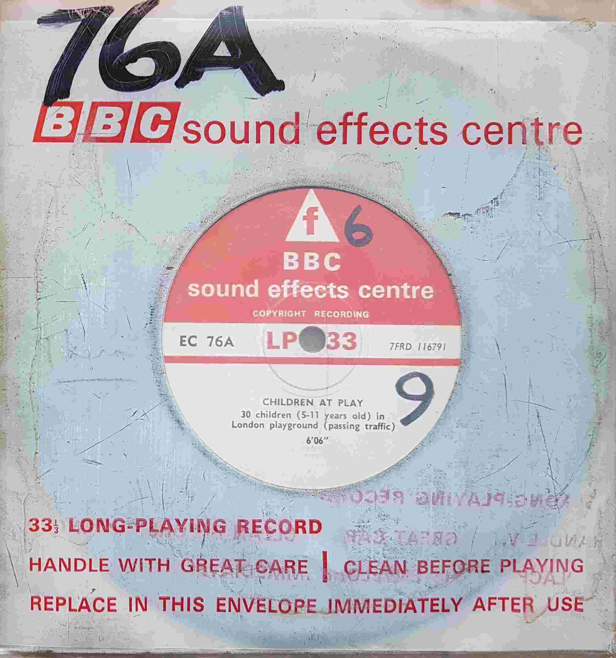 Picture of EC 76A Children at play by artist Not registered from the BBC records and Tapes library